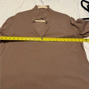 Frank & Eileen mushroom brown Patrick pullover Sz XL